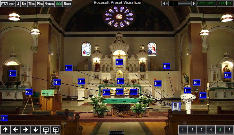 Rocosoft PTZ Visual Pad Controller for Church-10