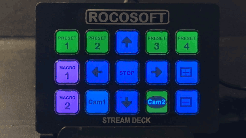 How to Setup Rocosoft PTZJoy PTZ Camera Control Shortcuts in Stream Deck App