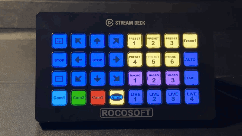 How to Setup Rocosoft PTZJoy PTZ Camera Control Shortcuts in Stream Deck App